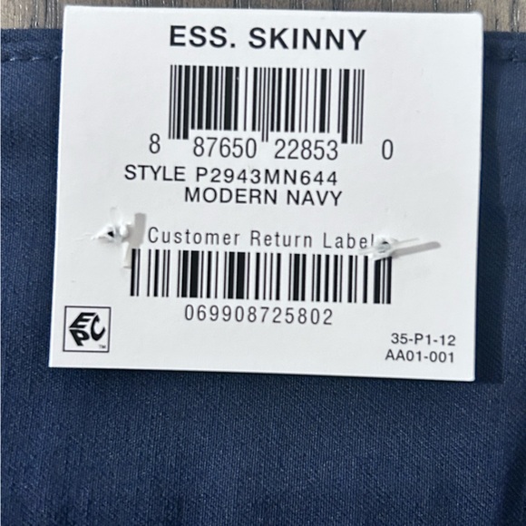 Alfani Pull On Pants Womens Plus Size 20W Navy Skinny Tummy Control New Stretch - Picture 4 of 9